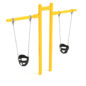 Early Childhood T Swing in Sunglow Yellow with Black Bucket Seats