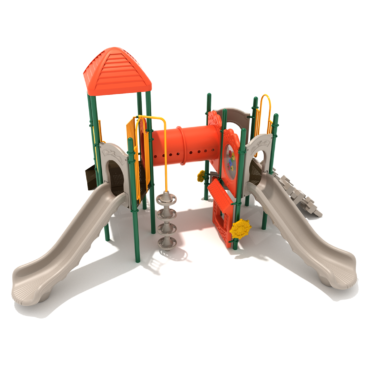 Vincennes Spark Playground Structure - Pumpkin color scheme