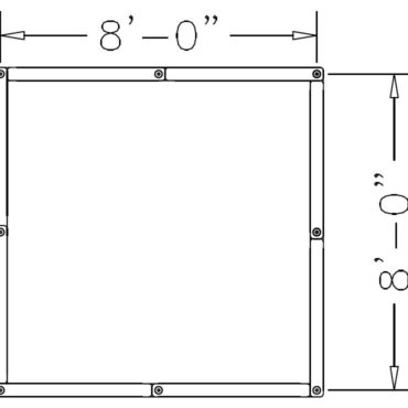 8' x 8' Square Raised Garden Bed Dimensions
