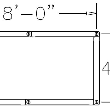 4' x 8' Rectangle Raised Garden Bed Dimensions
