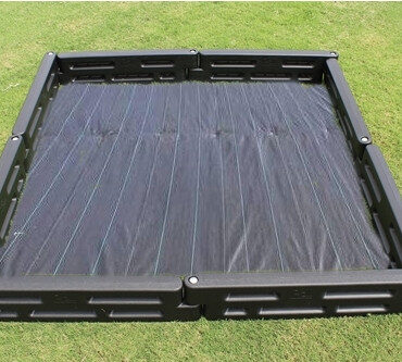 8' x 8' Square Raised Garden Bed with Weed Mat