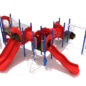 Custom Colors - Primary Red Slides, White Rails, Cobalt Blue Posts