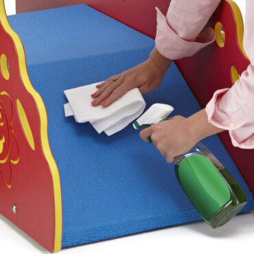 Easy to clean foam platform in Blue