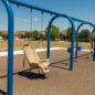 Swing Frame is constructed from 5" steel and feature an 8' height.