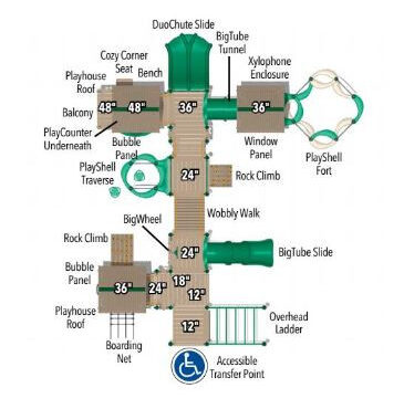 Courtyard Structure -  Top View