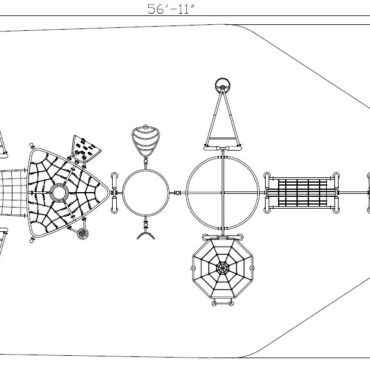 Burton Custom Play Structure - 2D Top View
