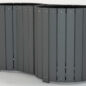 Standard Round Multi-Can Trash Receptacle - Gray