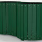 Standard Round Multi-Can Trash Receptacle - Green