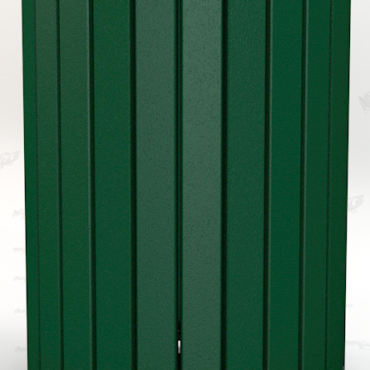 Heavy Duty Round Trash Receptacle - Green