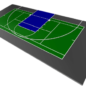 FlexCourt Gladiator 30x60 Multi-Game Court- Basketball & Tennis
