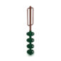 Freestanding Pod Climber - 4 Pod- Brown Post/Rail & Hunter Green Plastic