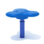 Fidget Playground Spinner with Pacific Blue Seat and Cobalt Blue Post