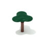 Fidget Playground Spinner with Hunter Green Seat and Brown Post