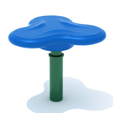 Fidget Playground Spinner with Pacific Blue Seat and Rainforest Green Post