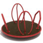 Galaxy Disc with Brick Red Handles and Disc