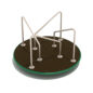 Radical Rotator with Sand Dollar Handles and Rainforest Green Outside Rim
