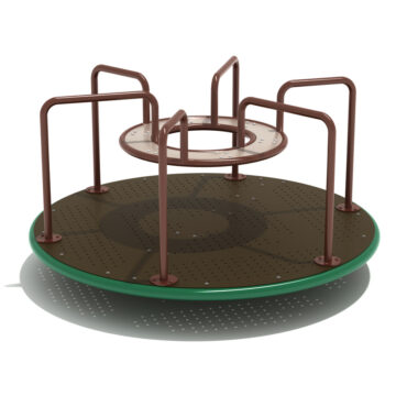 Kings Carousel Spinner - Brown Rails, Rainforest Green Outer Rim and Sand Dollar Middle Circle