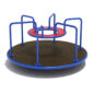 Kings Carousel Spinner - Cobalt Blue Rails/Outer Rim and Brick Red Middle Circle