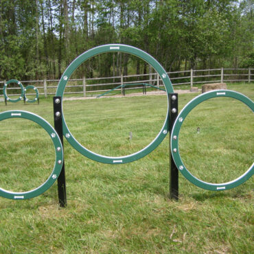 Husky Triple Hoop in green (Also available in red)