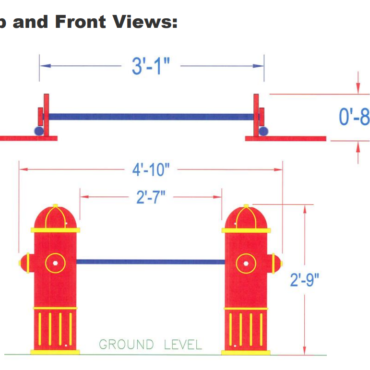 Top View with Dimensions