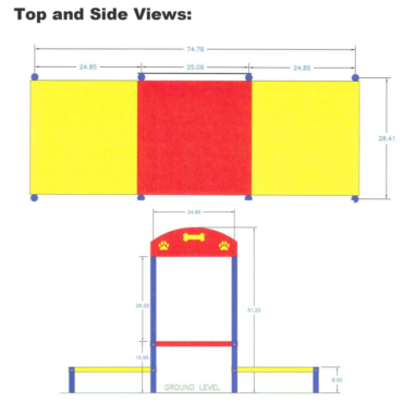 Top View with Dimensions