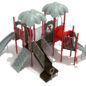 Custom Colors - Gray Roofs/Slides/Climbers, Silver Rails, Brick Red Posts