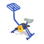 Single Station Exercise Bike - Cobalt Blue Posts/Sunglow Yellow Rails