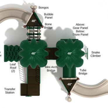 King's Ridge Spark Structure - Neutral Color Scheme - Top View
