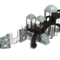 Slidell Spark Playground - Custom Colors (Black Slides; Gray Roofs; Gray/Black Climbers; Black Posts/Rails)