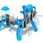 Middleberg Heights Spark Playground - Custom Colors (Sky Blue Roofs/Slides; White Posts; Sand Dollar Rails; Sky Blue Climbers)