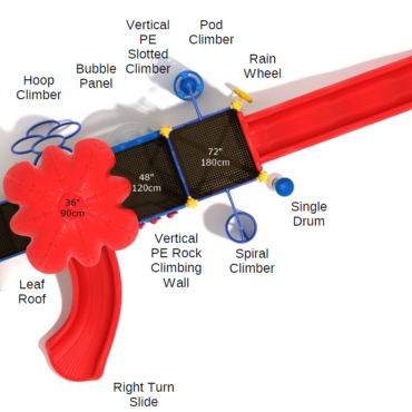 Crystal River Spark Playground - Top View with Labels