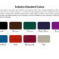 Industry Standard Coating Color Options