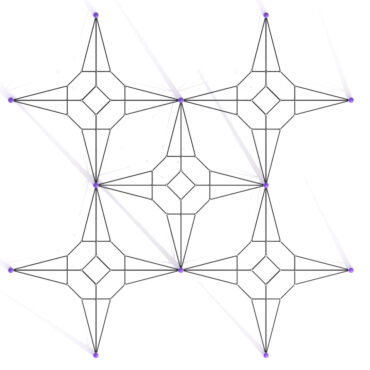 Constellation Station 3D Climber - Purple Posts/Black Rope