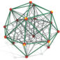 Lunar Leap 3D Climber - Rainforest Green Posts/Brick Red Joint Spheres/Black Ropes