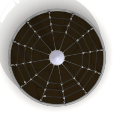 Starship Orbiter 3D Climber - Silver Post/Black Rope