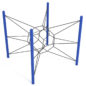Nebular Net 3D Climber - Cobalt Blue Posts/Black Rope