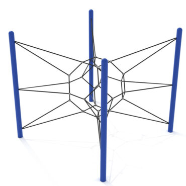 Nebular Net 3D Climber - Cobalt Blue Posts/Black Rope
