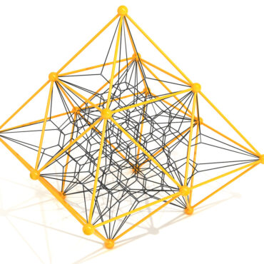 String Theory 3D Climber - Sunglow Yellow Posts and Joint Spheres/Black Ropes