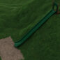 22' Single Straight Slide with Hunter Green Plastic and Brown posts