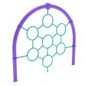 Sunrise Climber with Purple Posts and Teal Rails
