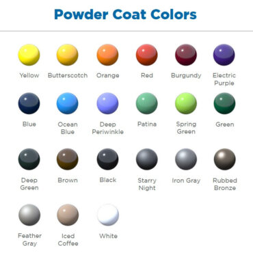 Powder Coat Color Options