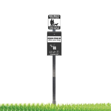 Mini Dog Waste Station with Roll Bags - Black Option