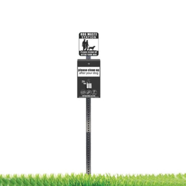 Mini Dog Waste Station with Single Pull Bags - Black Option