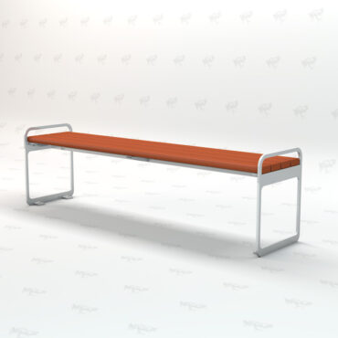 Plaza Backless Bench - Redwood
