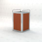 Plaza Receptacle - Redwood