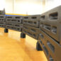 Our heavy duty 12" border timbers are the perfect indestructible material for portable Gaga Ball Pits