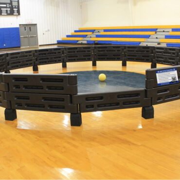 20' Portable Gaga Ball Pit with How To Play Gaga Ball sign