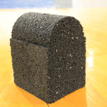 The 8" rubber stanchions were designed specifically to accommodate our portable Gaga Ball Pits