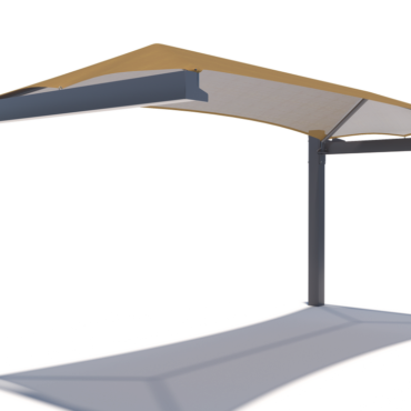 Single Full Hip Cantilever Shade Structure