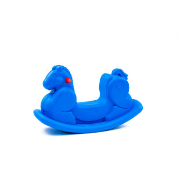 Molded Rocking Horse Climber - Blue